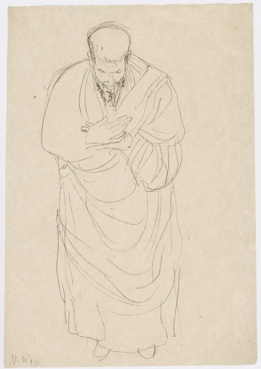 利賀お辞儀を持つ男 作： グスタフ・クリムト