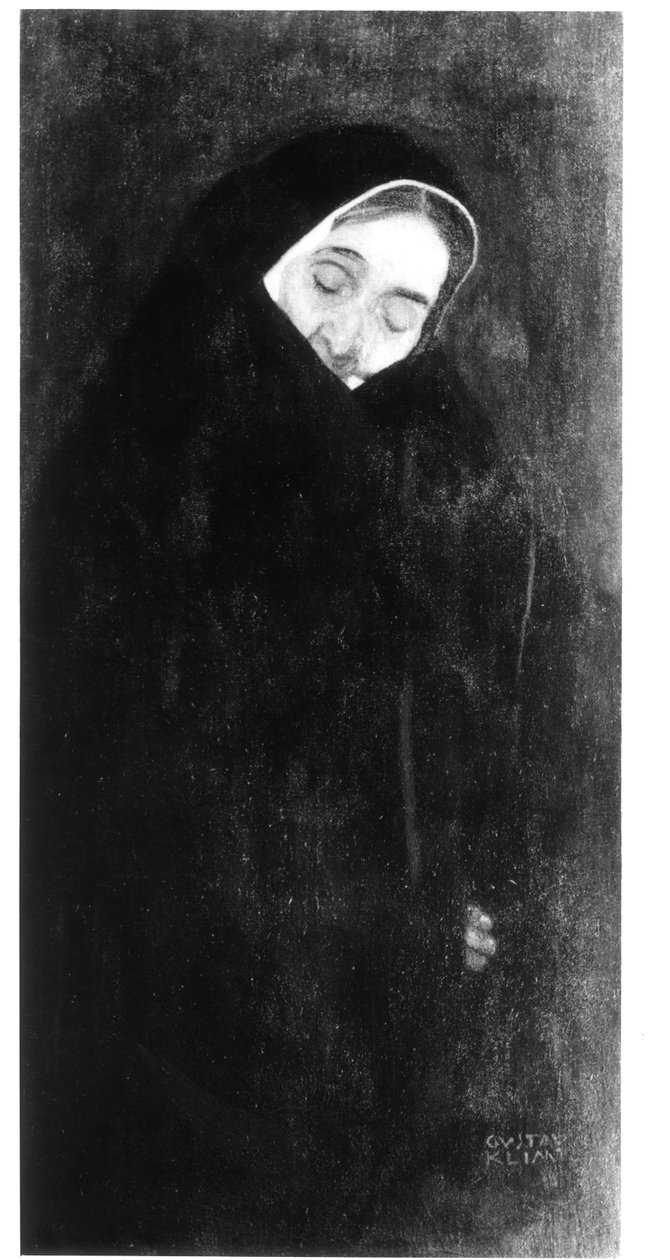 歳の女性、1909 作： グスタフ・クリムト