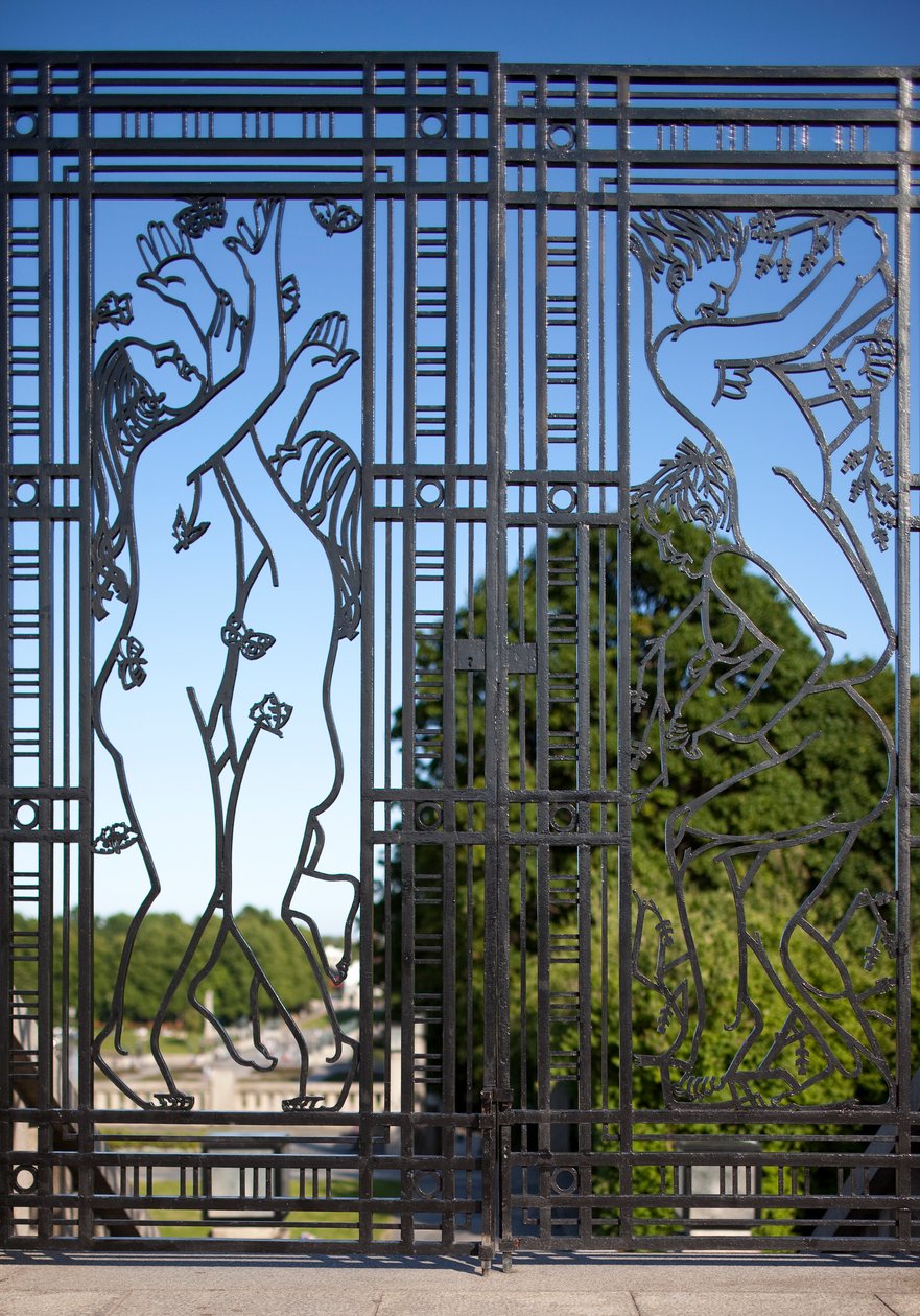 彫刻公園への入り口、子供（鉄）（346461と346462も参照） 作： グスタフ・ヴィーゲラン