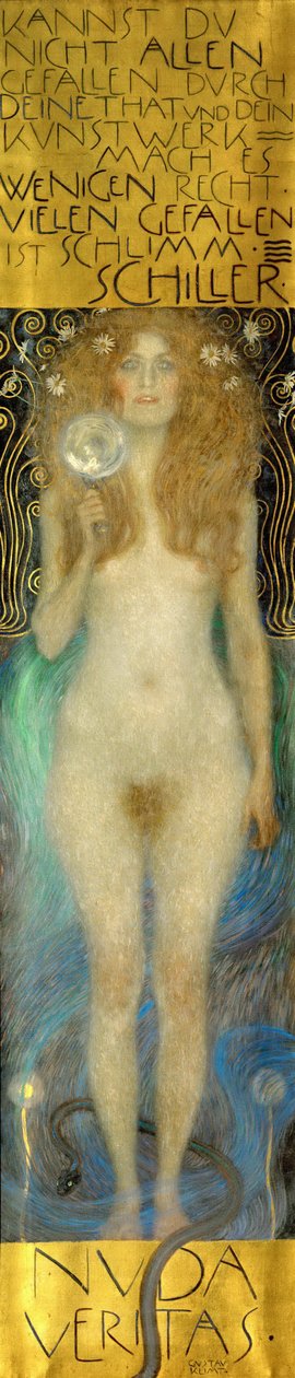 裸の真実、1899 作： グスタフ・クリムト