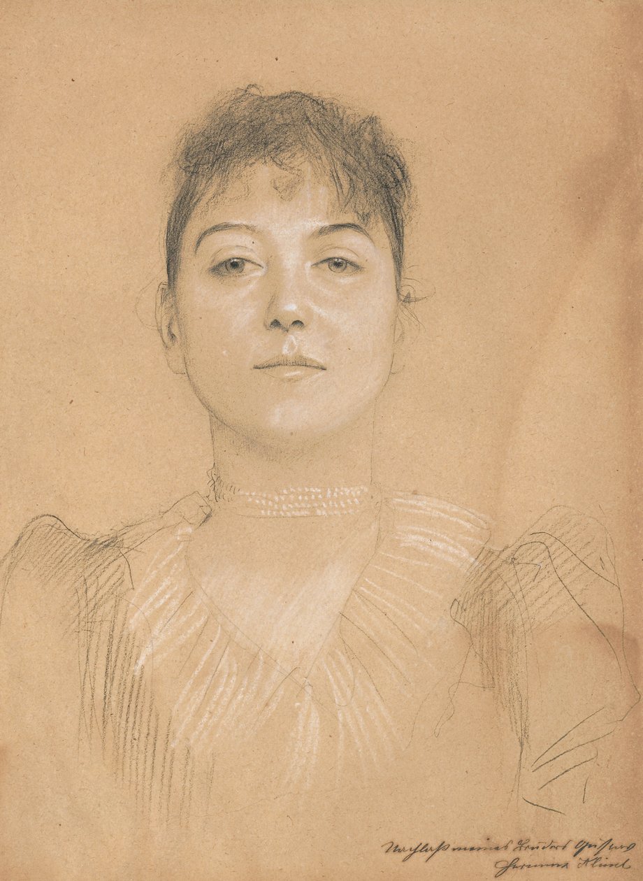 女性の肖像、1890〜1891年 作： グスタフ・クリムト