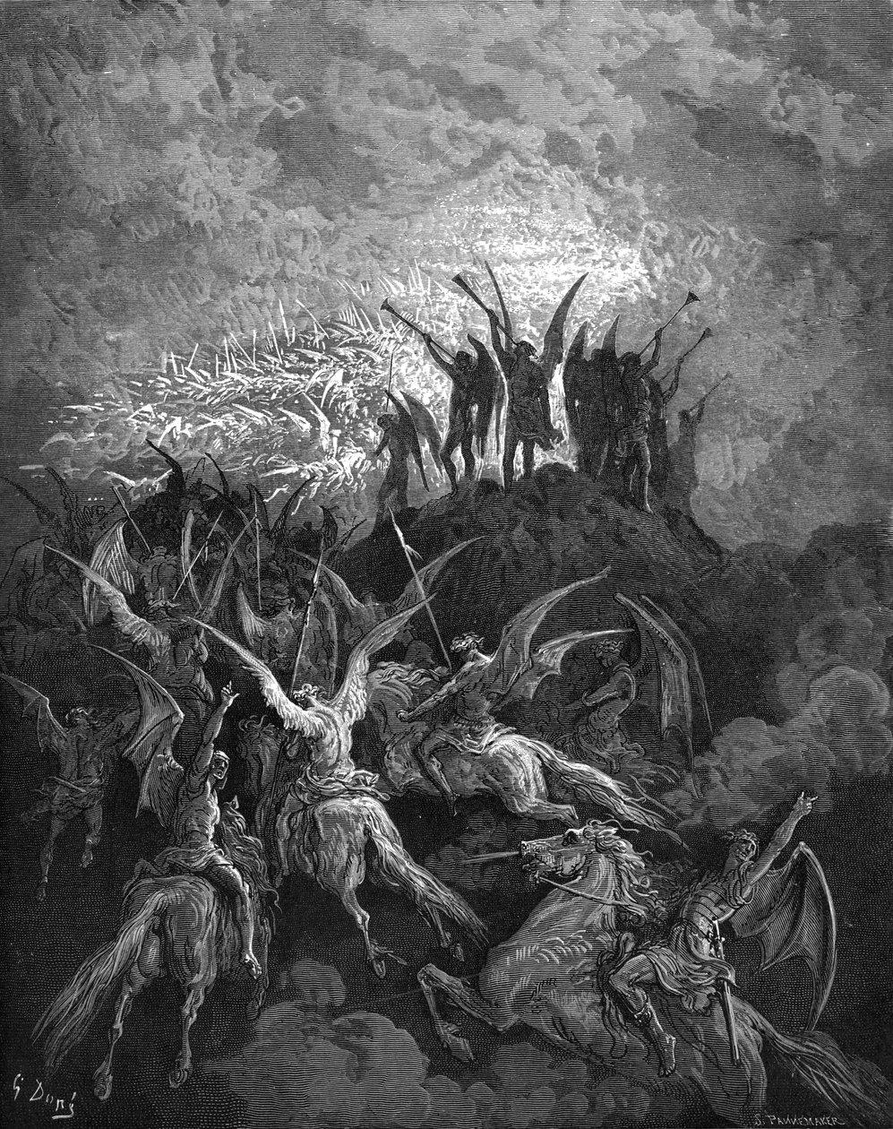 Paradise Lost：The Rebel Angels。 作： ギュスターヴ・ドレ