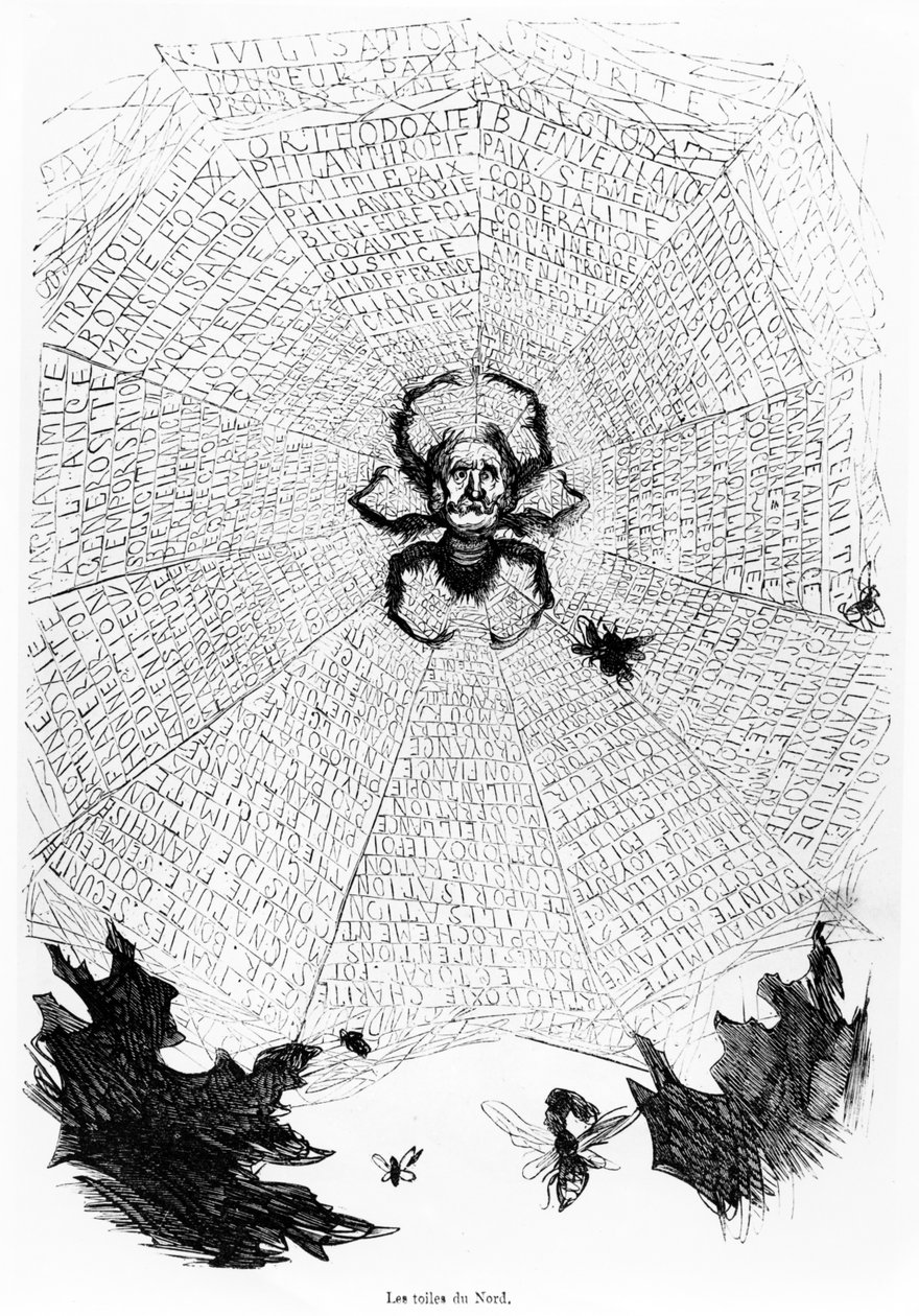 「北朝鮮のウェブ」、「聖なるロシアの歴史」のイラスト、1854年にパリで出版 作： ギュスターヴ・ドレ