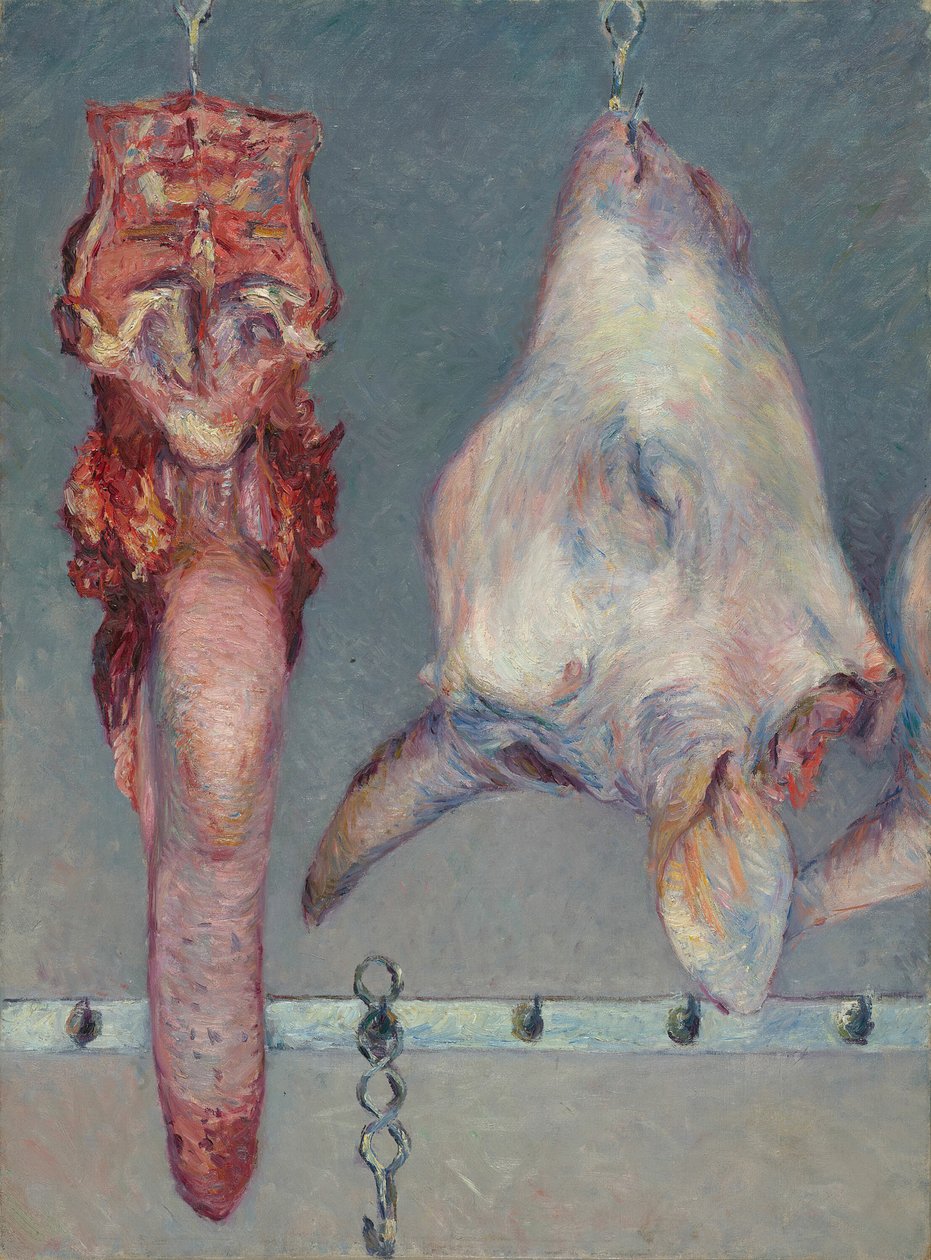 子牛の頭と牛の舌、c。 1882年。 作： グスタフ・カイユボット