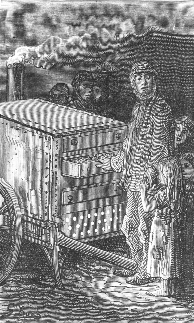 「ベイクドポテトマン」、1872年。 作： ギュスターヴ・ドレ