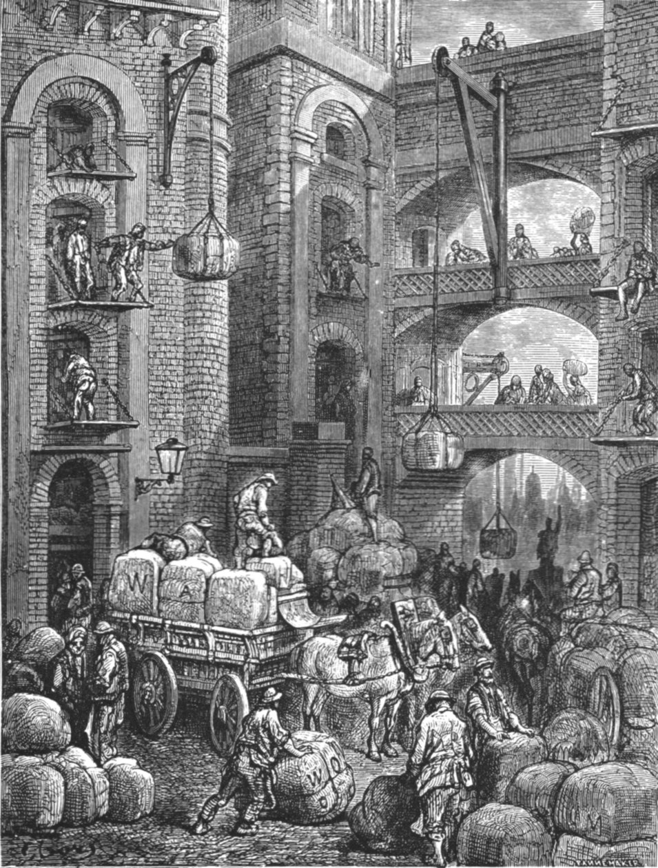 「ピクル ニシン ストリート」、1872 年。 作： ギュスターヴ・ドレ