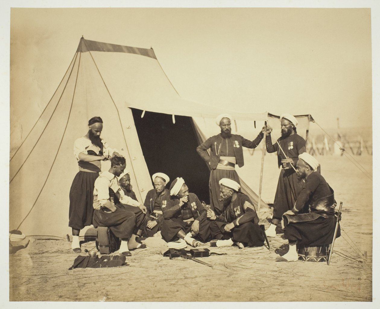 無題 (Zouaves) 作： ギュスターヴ・ルグレイ