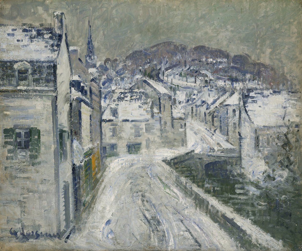 ポンタヴンの雪;ネイジュアポンタヴェン、1922年 作： グスタフ・ロワゾー