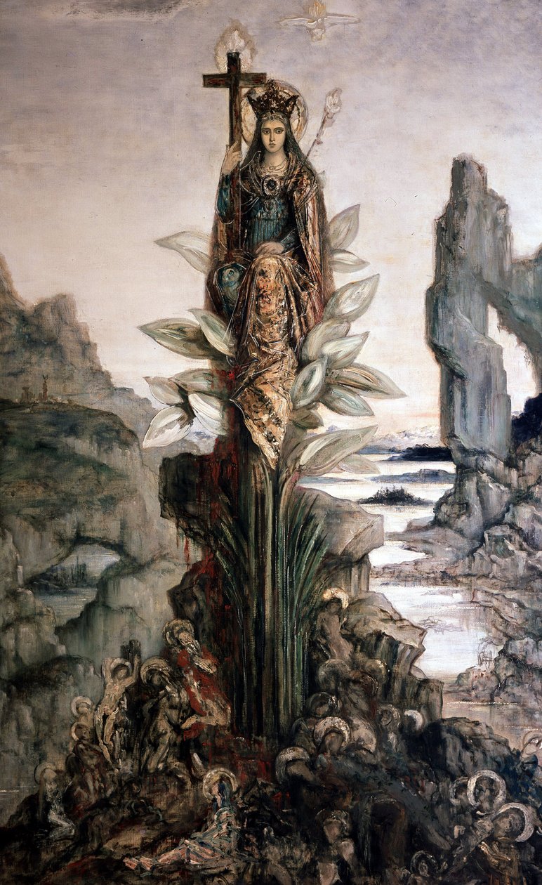 ギュスターヴ・モローの「神秘の花」。 作： ギュスターヴ・モロー