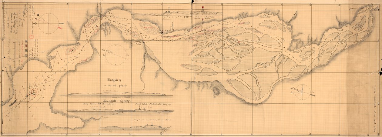 ジェニセイ川の地図 作： HHハンセン