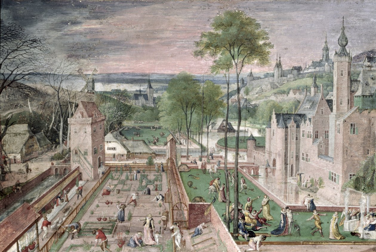 キャッスルガーデンの春、1584年（船上のガッシュ） 作： ハンス・ボル