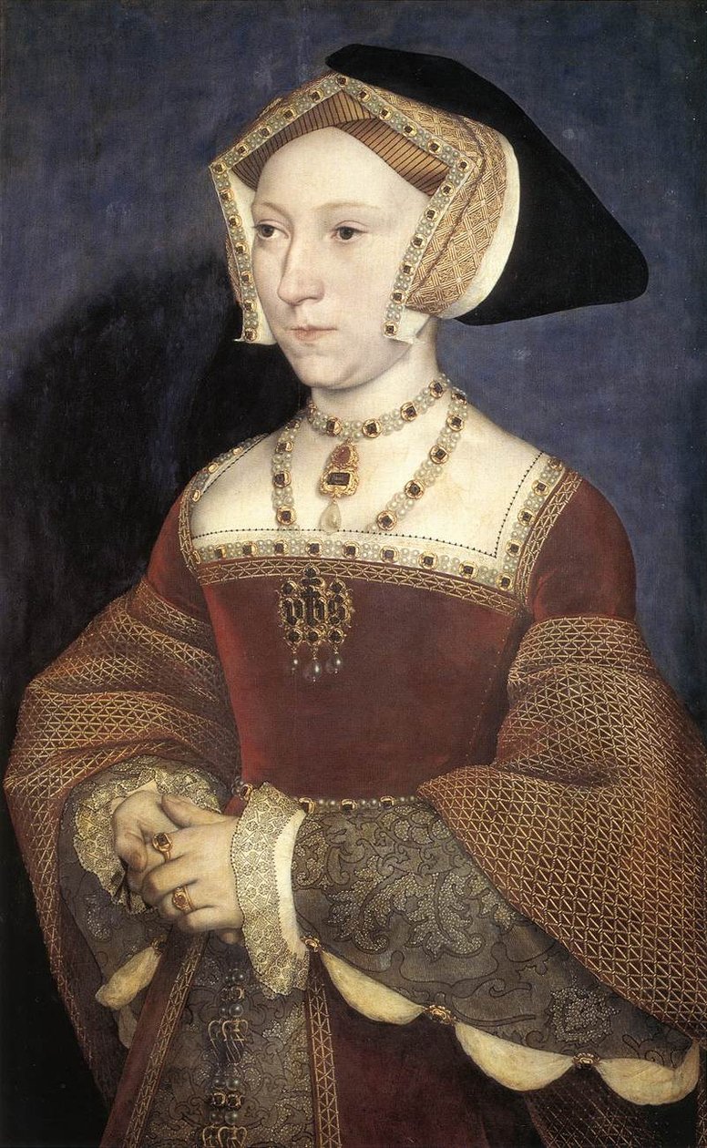 イギリスの女王ジェーン・シーモアの肖像 作： ハンス・ホルバイン