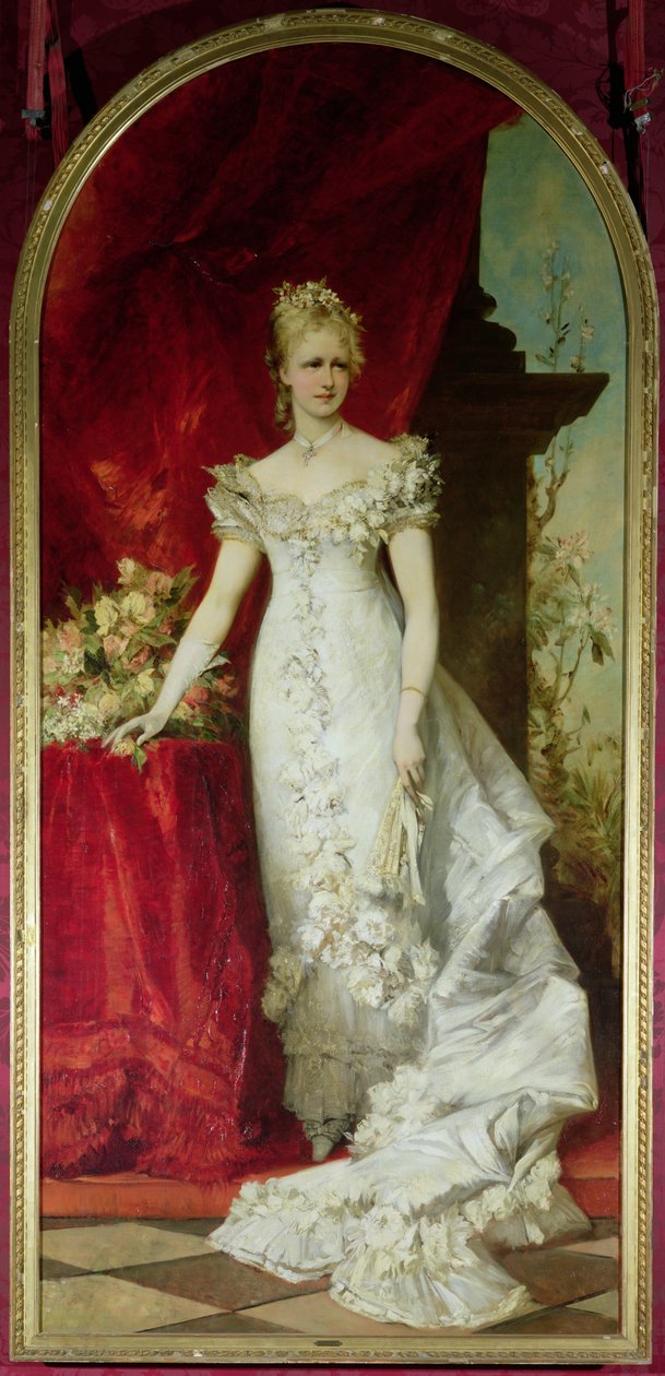 ベルギーのステファニー皇太子、オーストリアのルドルフ皇太子との配偶者（1858〜89年） 作： ハンス・マカート