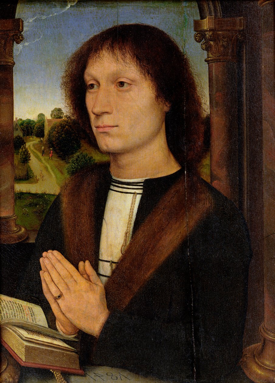 ベネデット・ポルティナリ（1466-1551）1487の肖像 作： ハンス・メムリンク