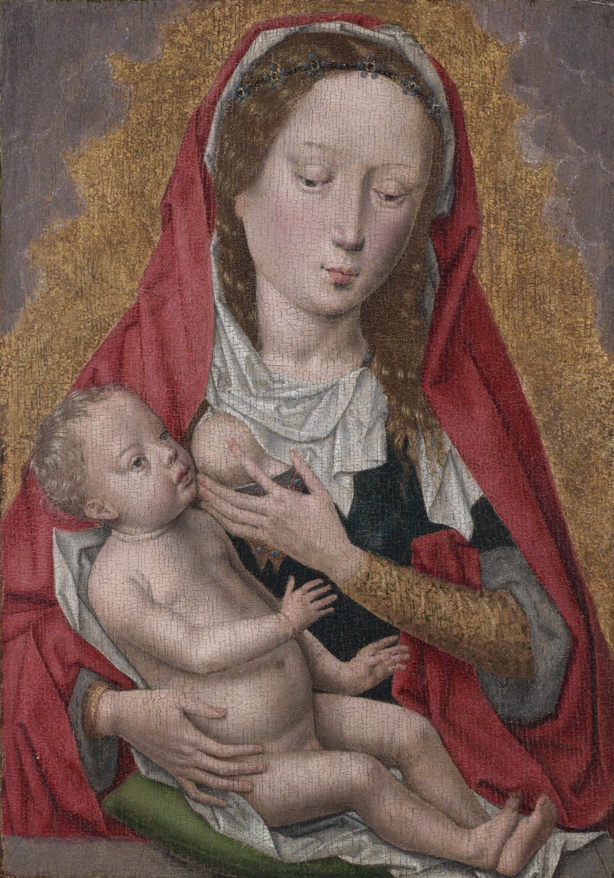 聖母子、c。 1470-1480。 作： ハンス・メムリンク
