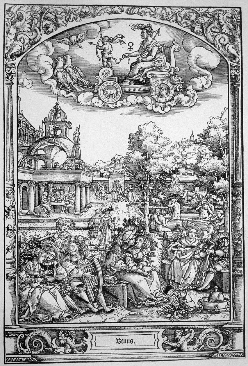 ヴィーナス（木版画） 作： Hans Sebald (School of) Beham