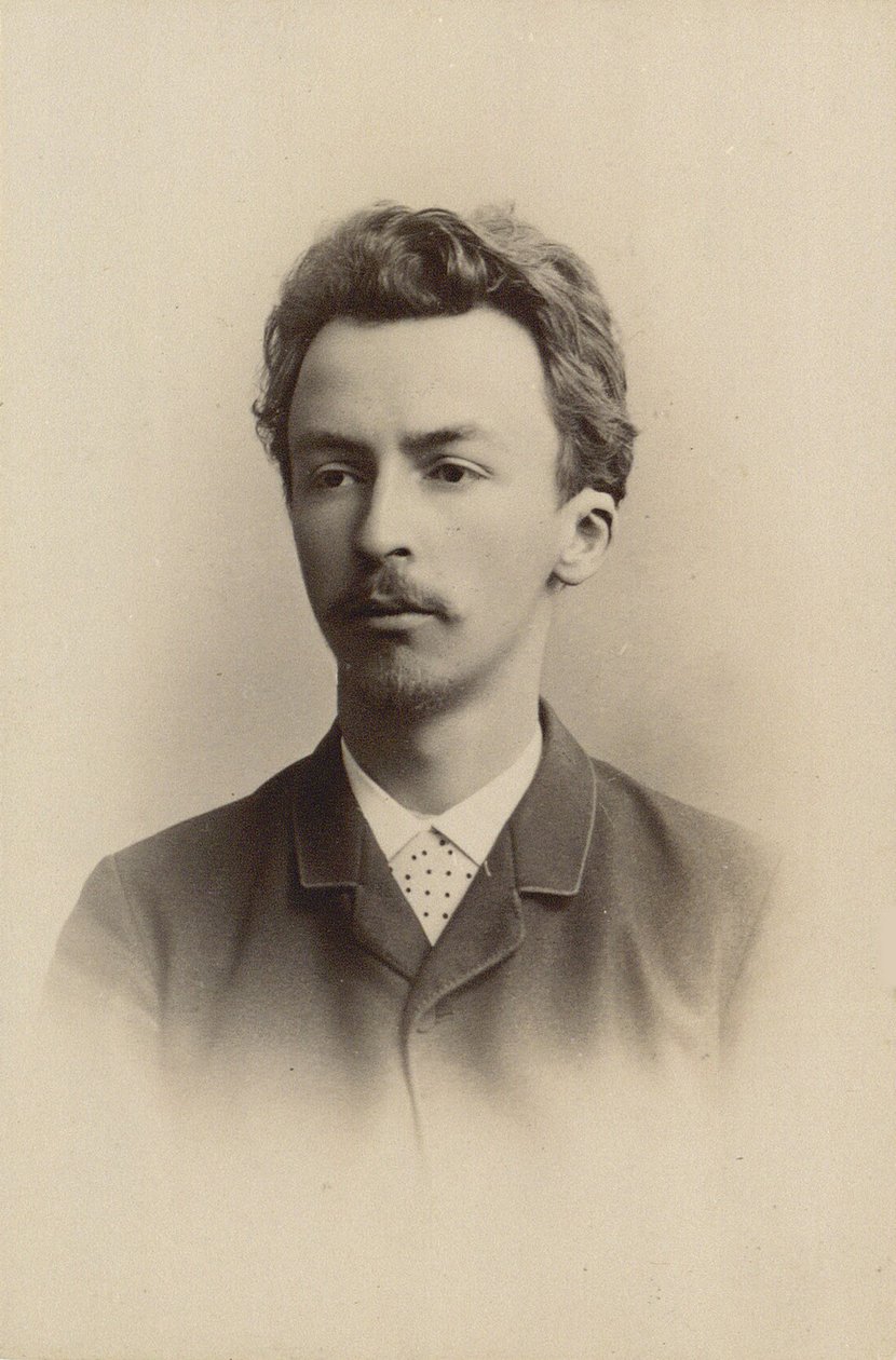 ヴィルヘルム・ハンマースホイの肖像 1864-1916, 1889. 作： ハラルド・リーゼ