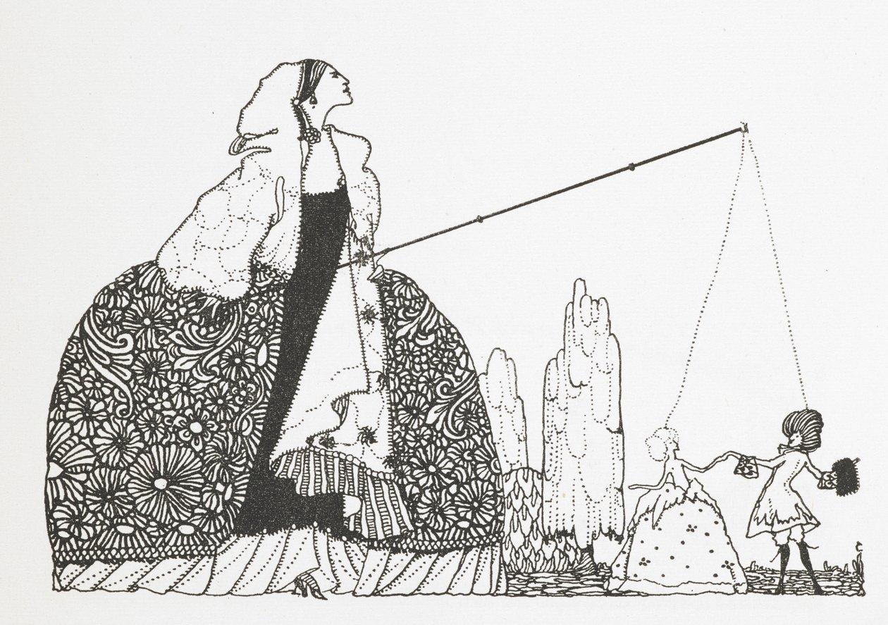 操り人形師としての女性。 作： ハリー・クラーク