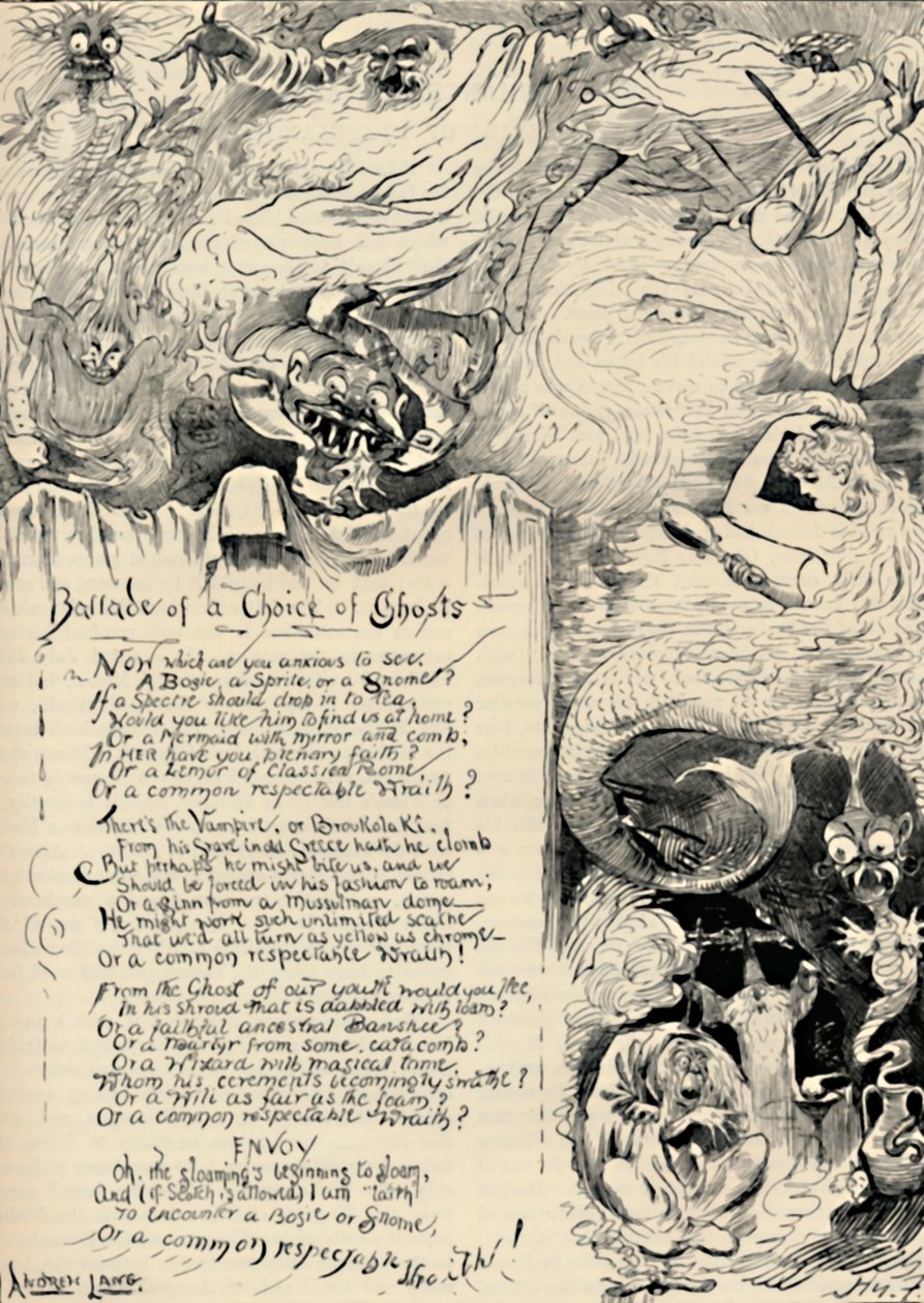 幽霊の選択のバラード、1886 作： ハリー・ファーニス