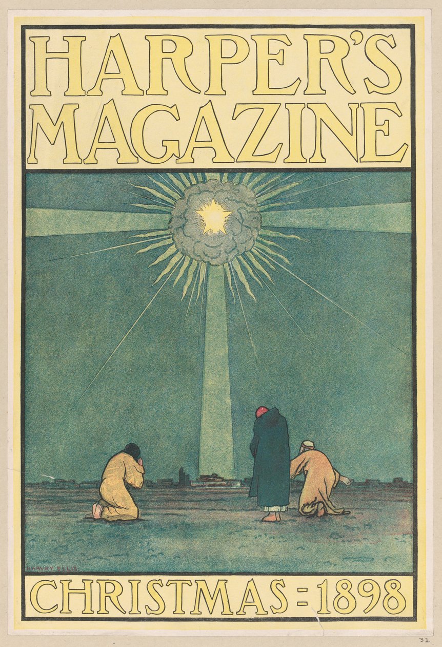 ハーパーズ マガジン: クリスマス、1898 年。 作： ハーベイエリス