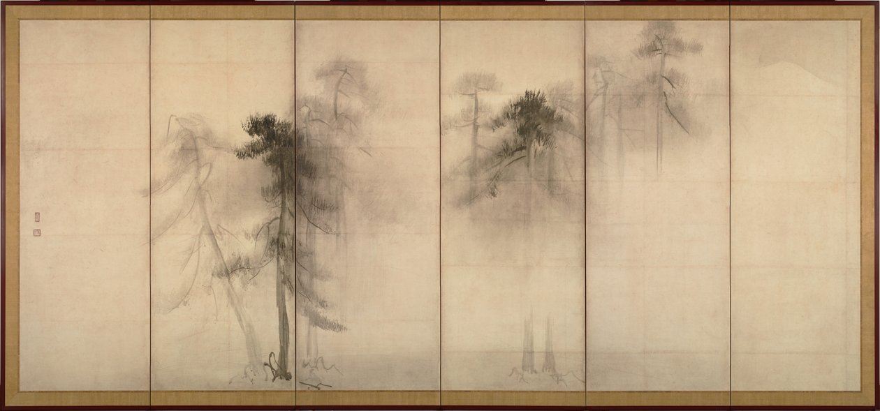 松林図・左隻 作： 長谷川等伯