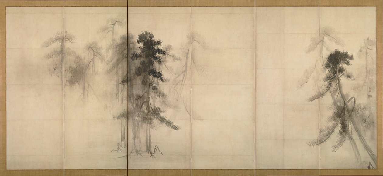 松の木 作： 長谷川等伯
