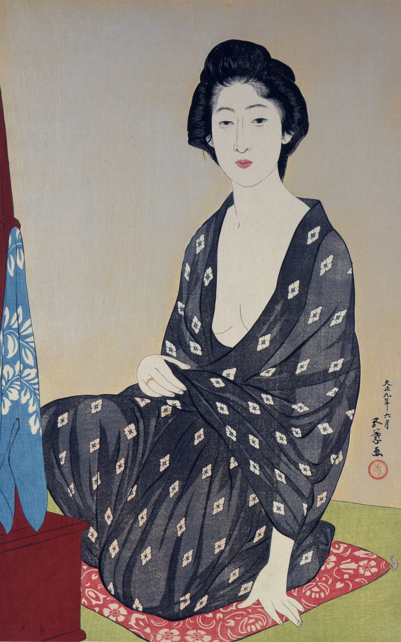Natsugoromo no onna (Woman in a Summer Garment) 作： 橋口五葉