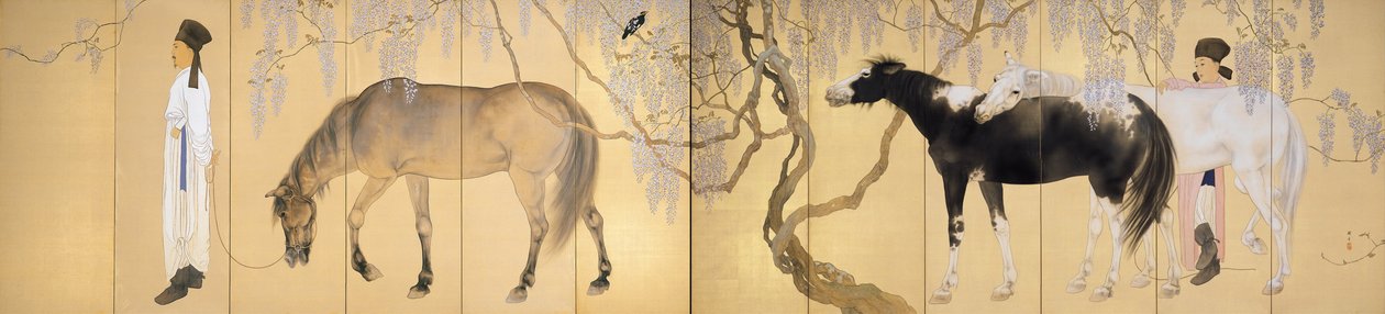 隠者を訪ねて1930 作： 橋本関雪