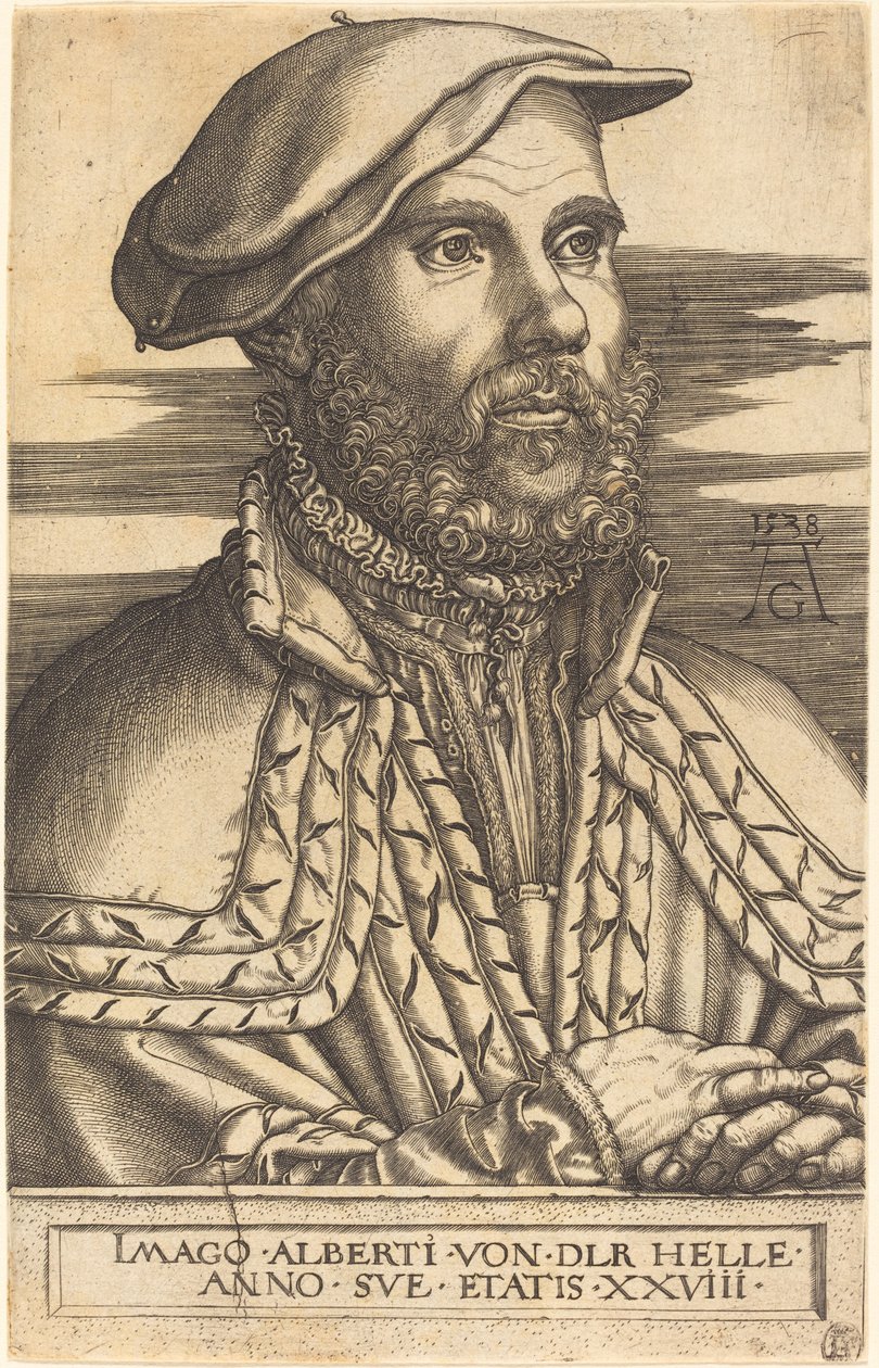 アルバート・ファン・デル・ヘレ、1538年。 作： ハインリッヒ・アルデグリーバー