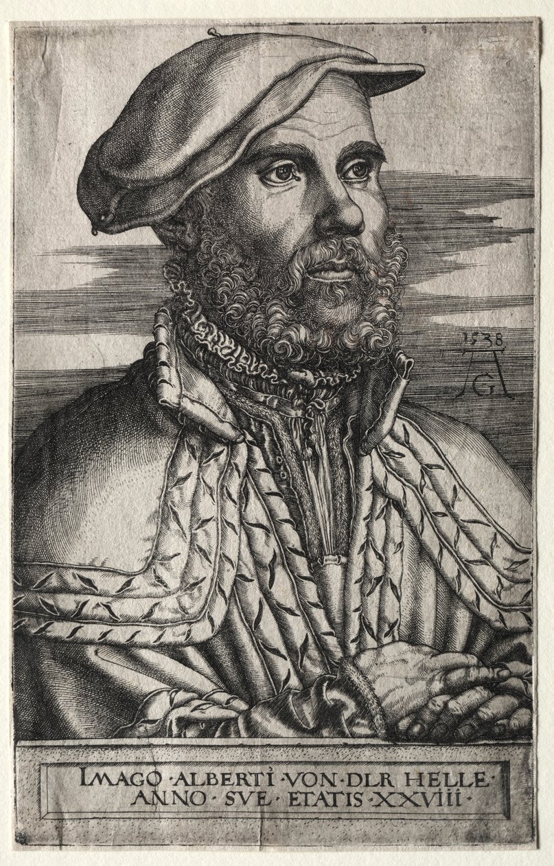 アルバートファンデルヘレ、1538年。 作： ハインリッヒ・アルデグリーバー