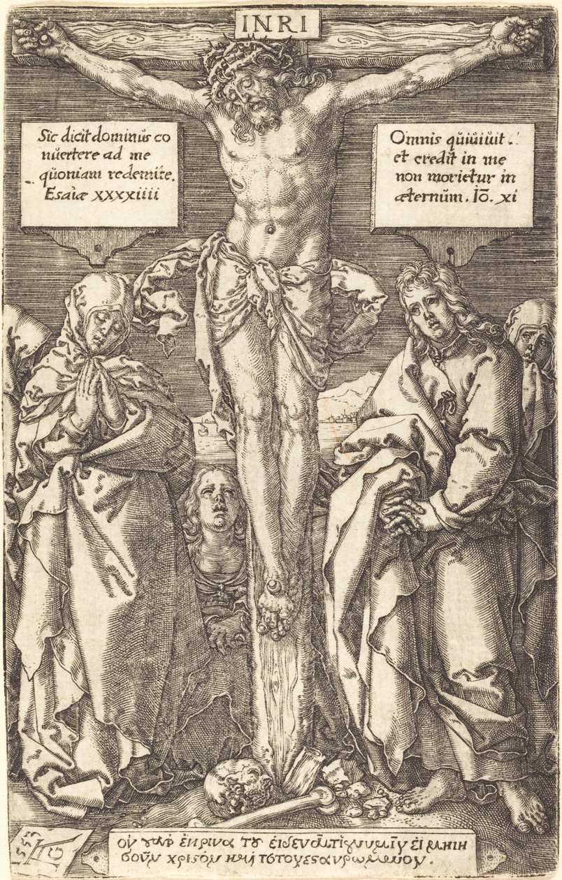 十字架上のキリスト、1553年。 作： ハインリッヒ・アルデグリーバー