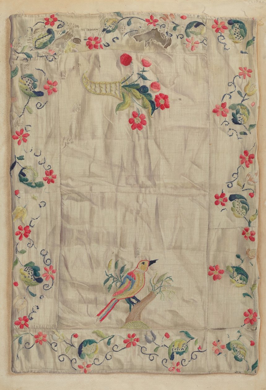 クルーエル刺繍、c。 1937年。 作： ヘレンE.ギルマン