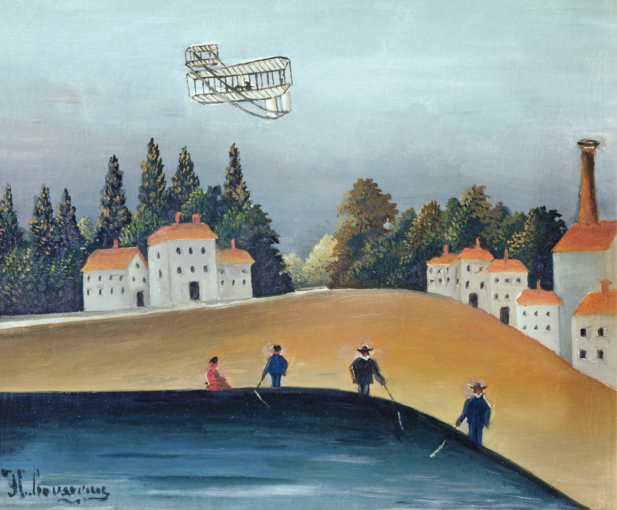 釣り人、c.1908-09（309520も参照） 作： アンリ・ルソー