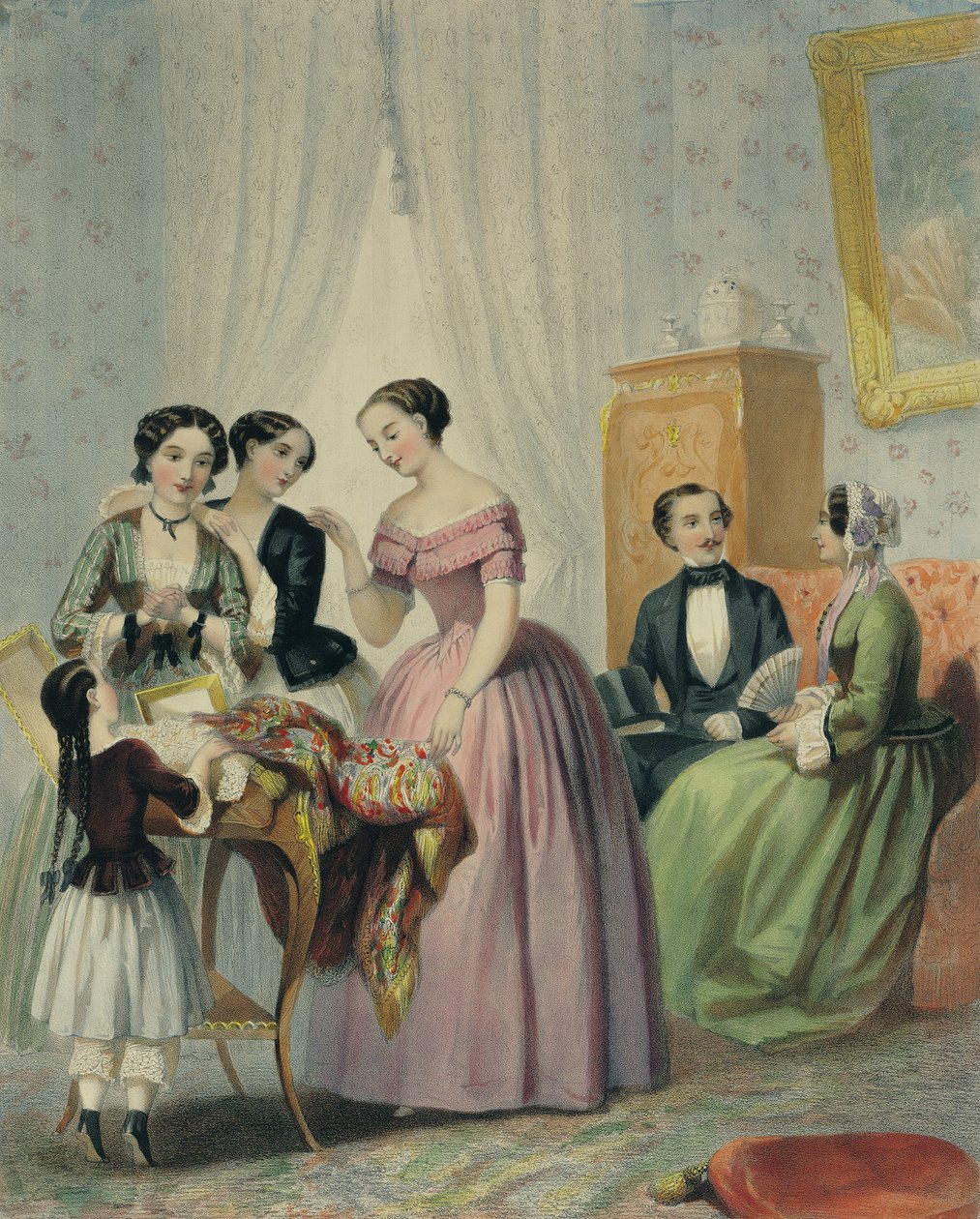 ベタニエ、1852-53によって刻まれた結婚式のプレゼント 作： アンリ・ラフォン