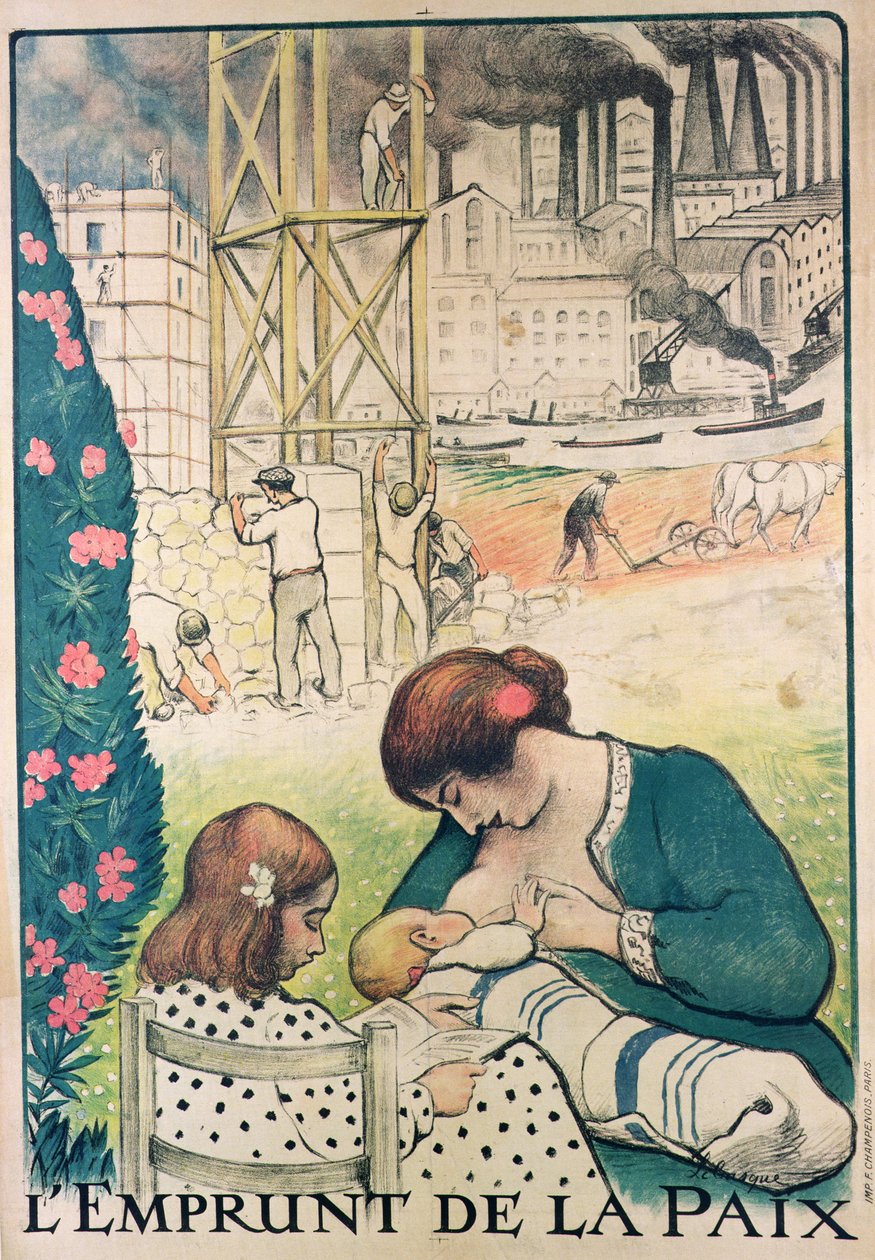 平和ローンの宣伝ポスター、1919-20 作： アンリ・ルバスク