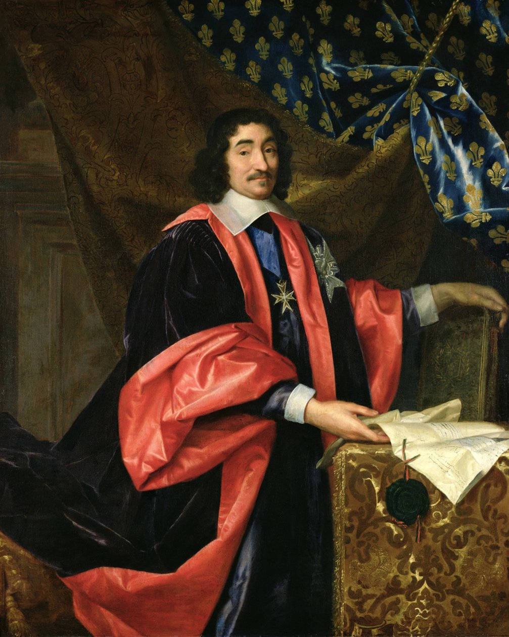 ピエールセギエ（1588-1672）フランス首相、1668年頃 作： アンリ・テステリン