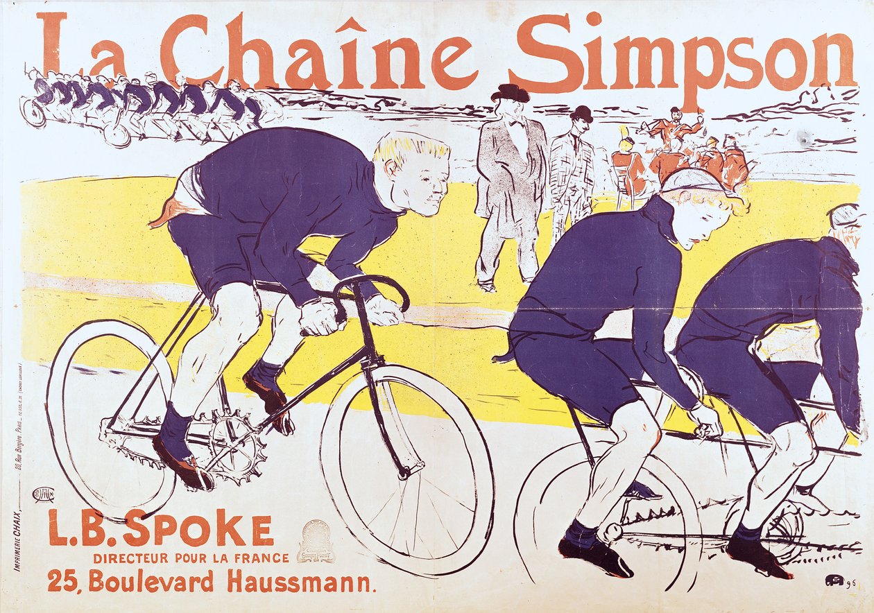 シンプソンチェーン、1896 作： アンリ・ド・トゥールーズ・ロートレック
