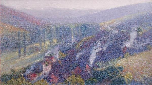 Labstide du Vert, c.1930 (油彩・キャンバス) 作： アンリ・マーティン