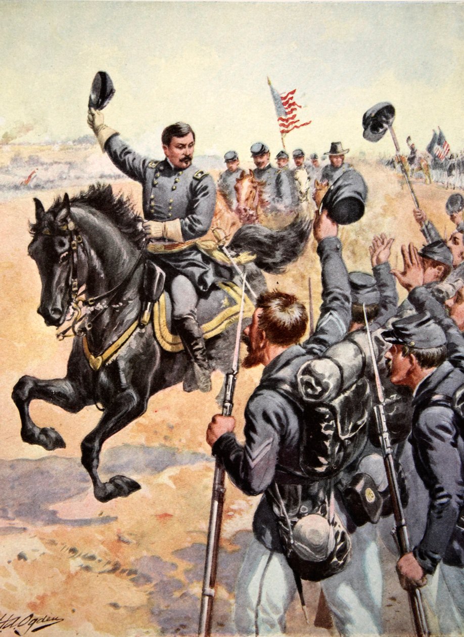 1862年9月17日のアンティータムの戦いでのマクレラン将軍 作： ヘンリーアレクサンダーオグデン