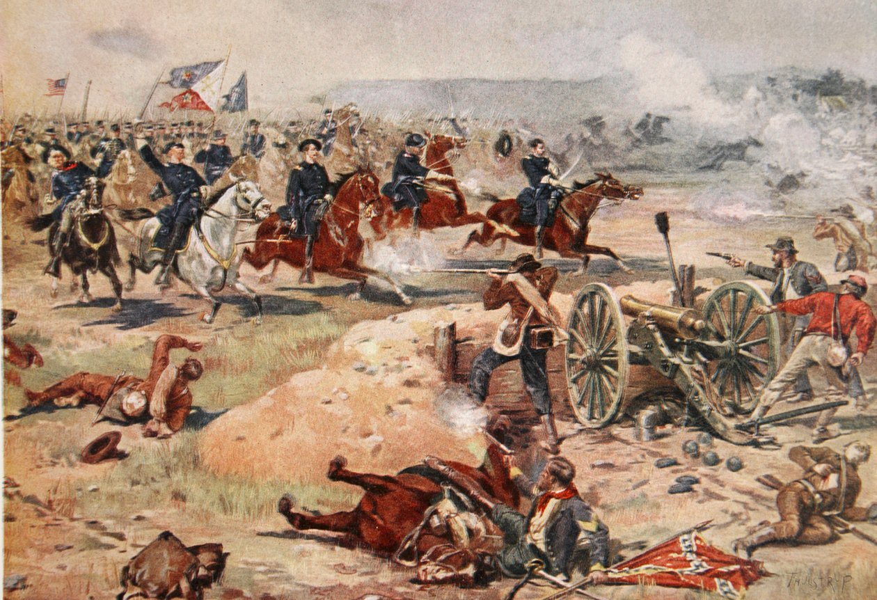 1864年9月19日ウィンチェスターでのシェリダン将軍の最終告訴 作： ヘンリーアレクサンダーオグデン
