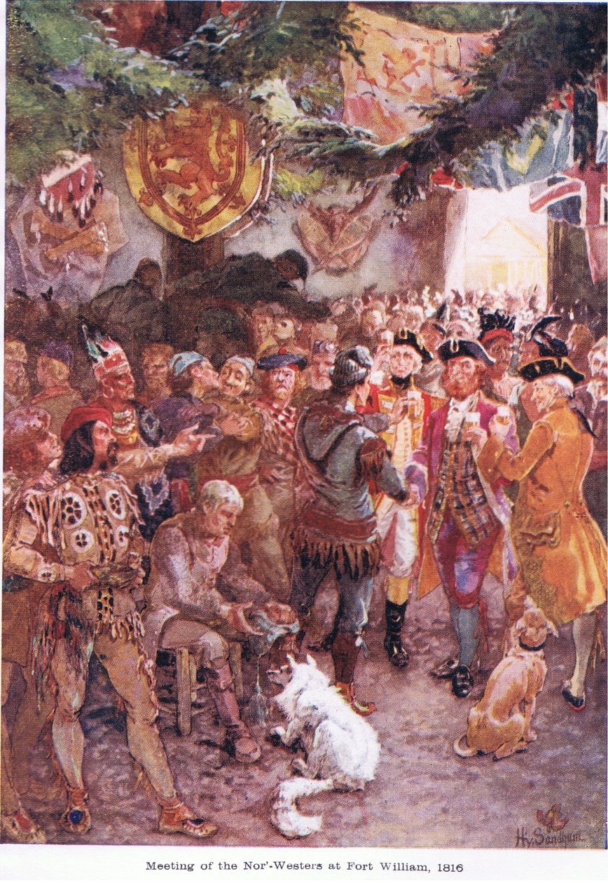 1816年頃、1920年頃のノーウィスターズ会議 作： ヘンリー・サンドハム