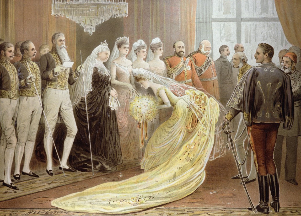 ジュビリー応接室、「The Illustrated London News」（1887年5月21日）より 作： ヘンリー・スティーブン・ラドロー