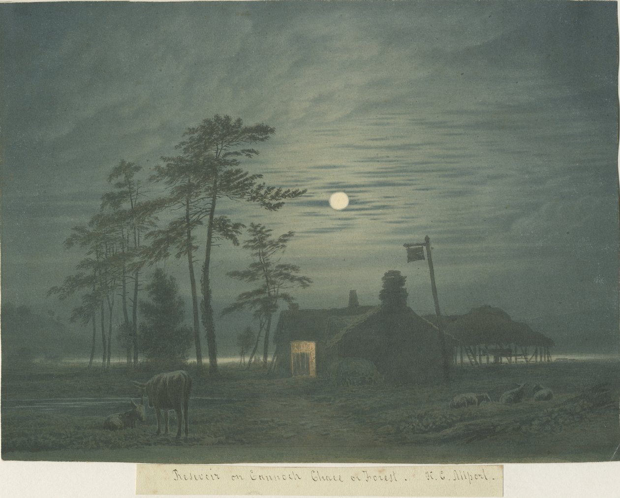カノックチェイス：絵画、nd [1788-1855] 作： ヘンリー・カーゾン・オールポート