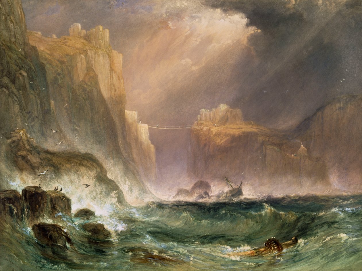 Carrick-y-Rede、アントリム海岸 作： ヘンリー・ガスティノー