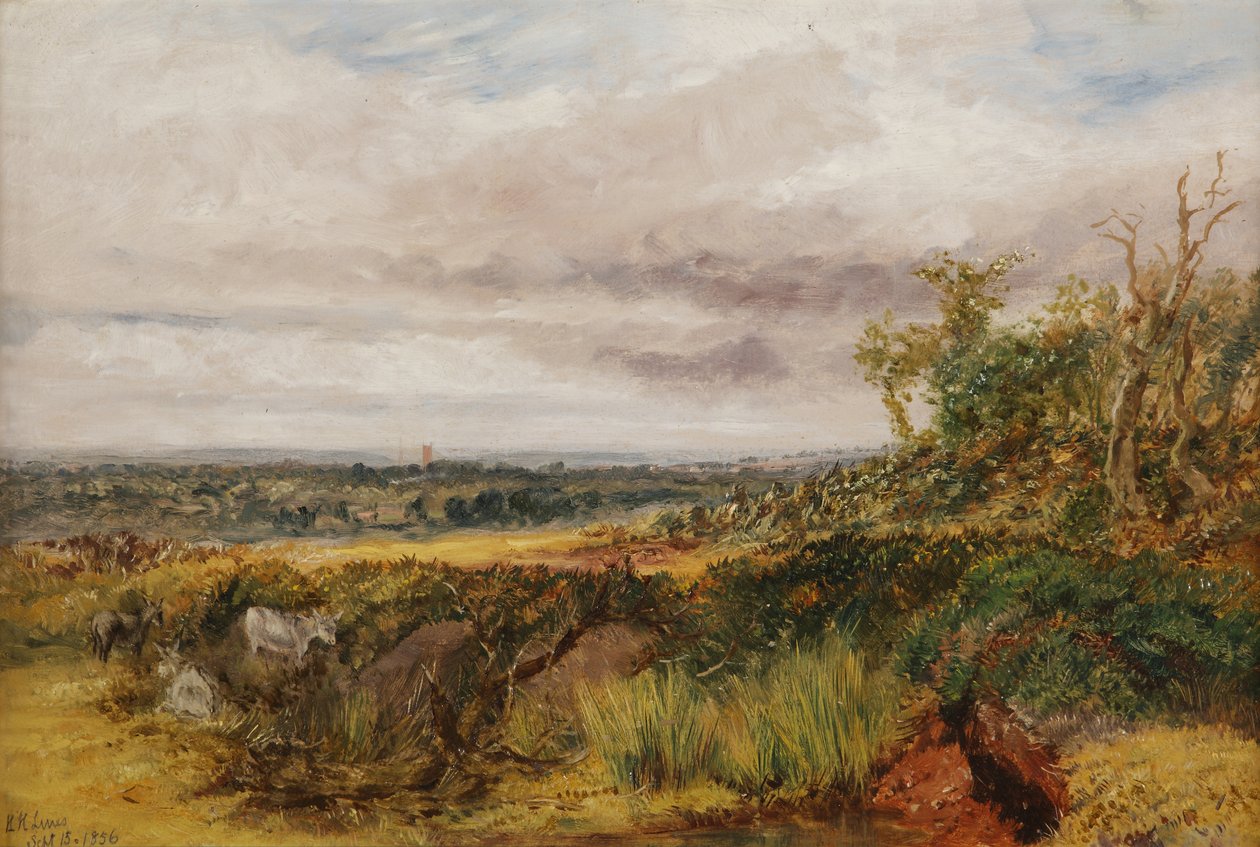 風景、1856 作： ヘンリー・ハリス・ラインズ