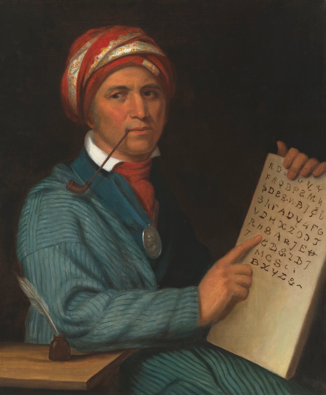 Sequoyah、c。 1830年。 作： ヘンリー・インマン