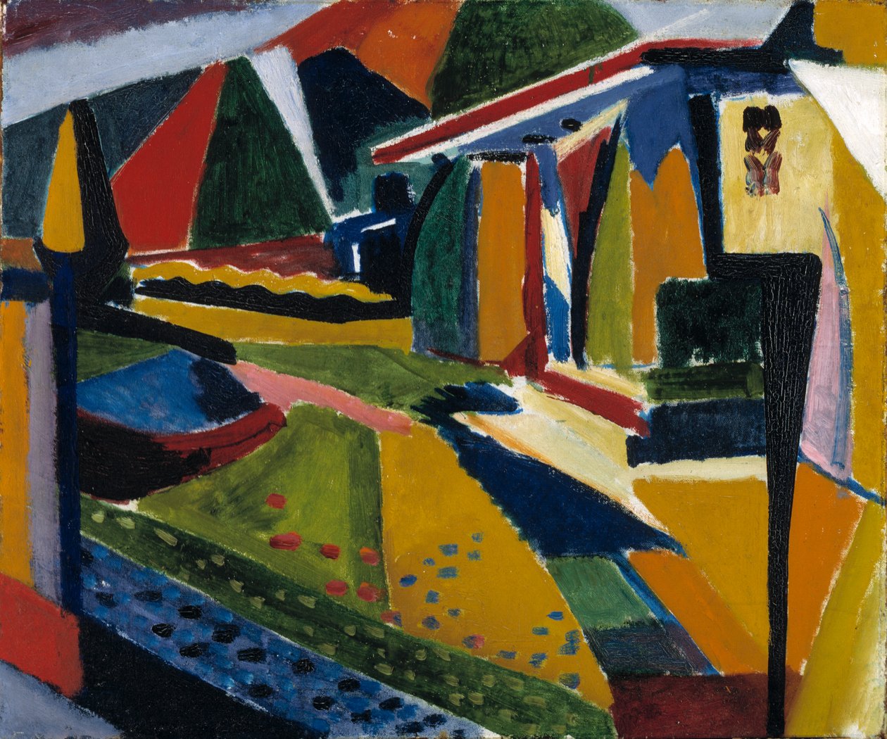 抽象的な風景、1915-1916。 作： HenryLymanSaÿen