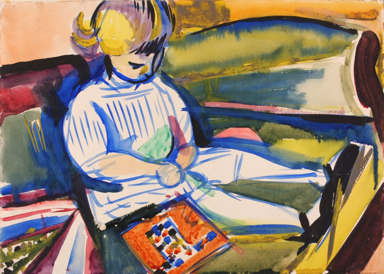 ソファの上の子供、カリフォルニア州。 1914～1918年。 作： HenryLymanSaÿen