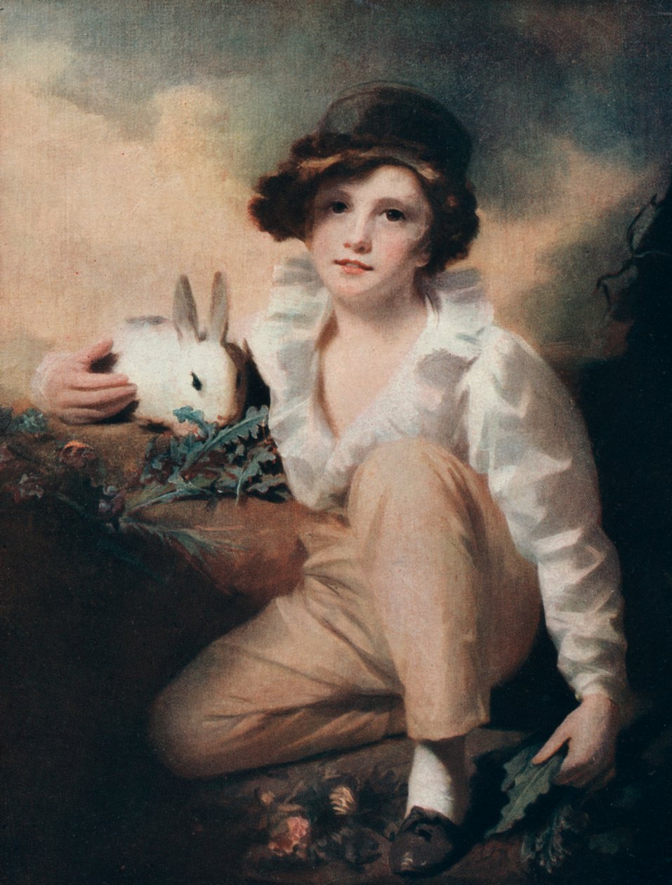 ウサギの少年、c1814 1912。 作： ヘンリー・レイバーン