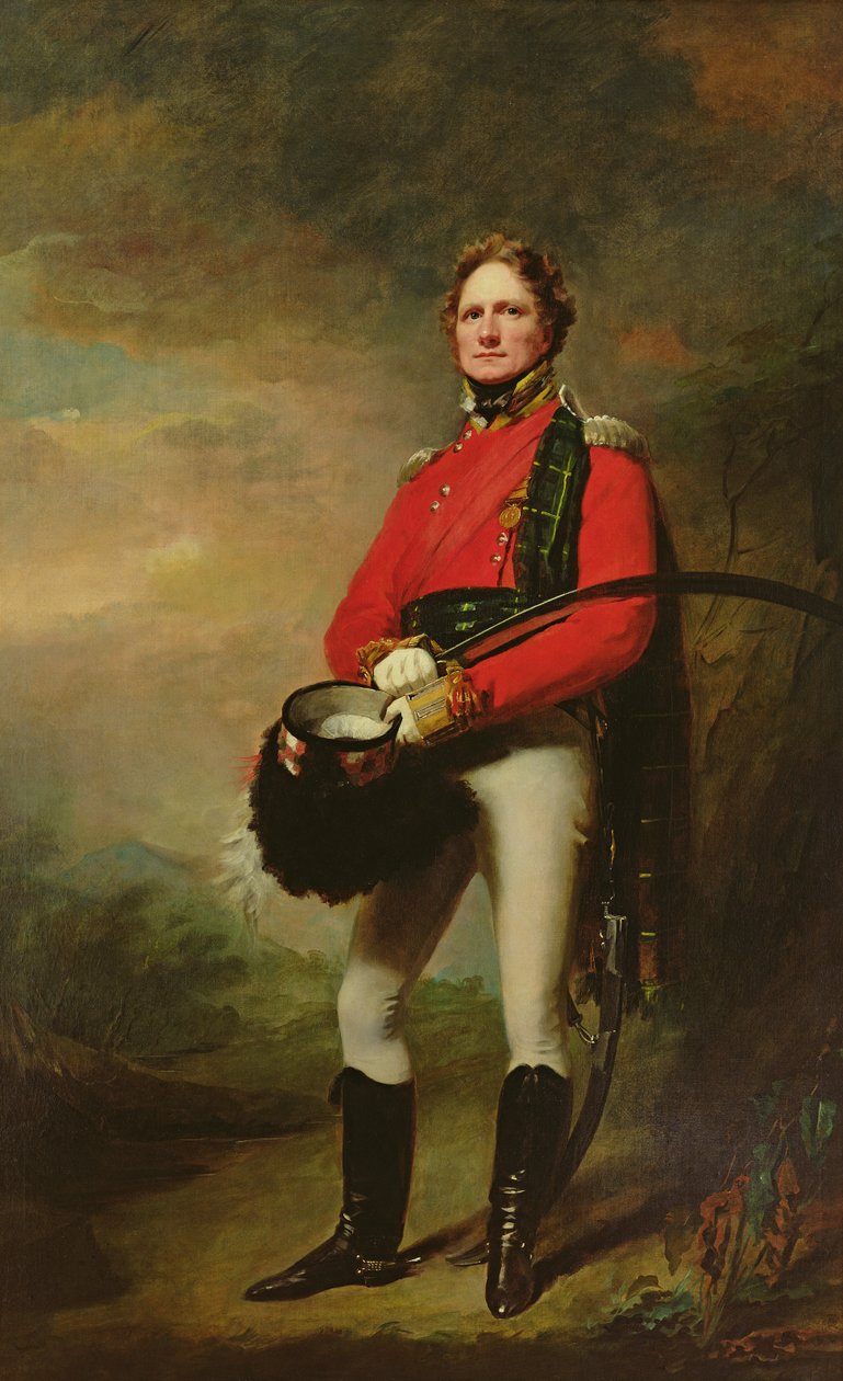 ジェームズリーハーヴェイ少佐（c.1780-1848） 作： ヘンリー・レイバーン